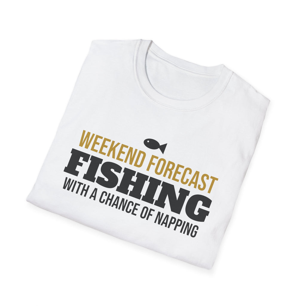 Weekend Forecast Fishing Chance Of Napping Funny Fisherman T-Shirt Gift – Gifted Porch