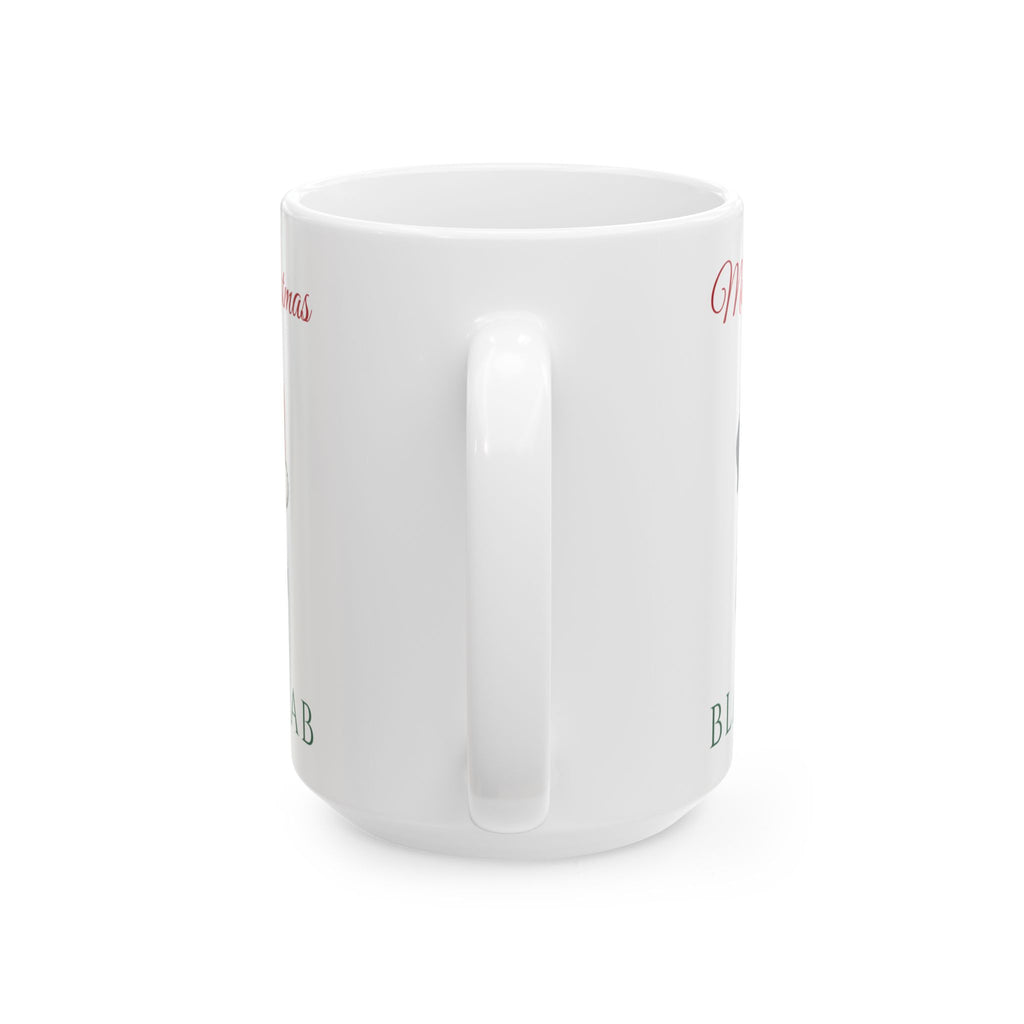 Black Lab Dog Christmas Mug