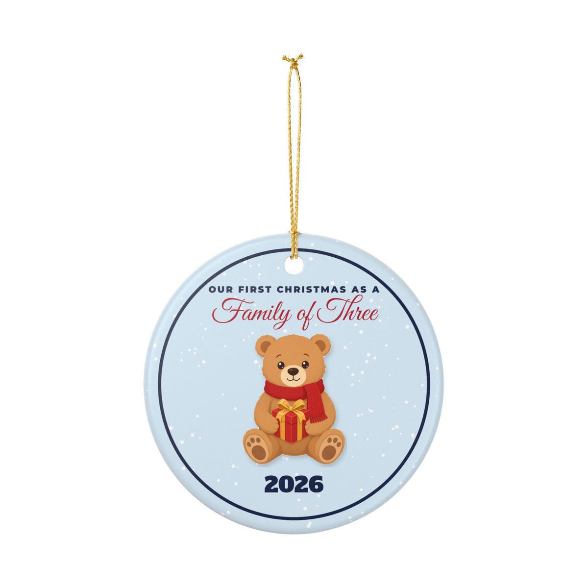 Our First Christmas As A Family Of Three 2026 Ornament – Gifted Porch, view 7