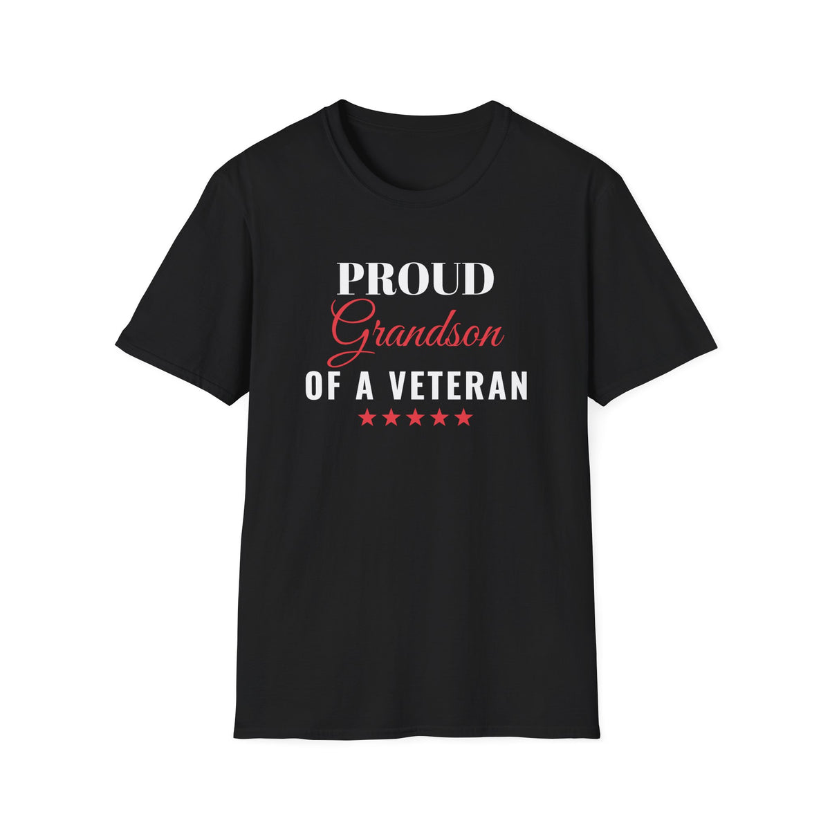 Proud Grandson Of A Veteran T-Shirt – Gifted Porch, view 2