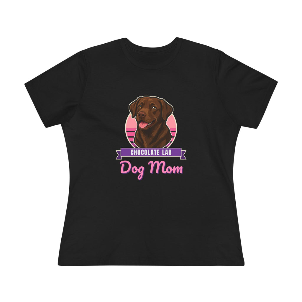 Chocolate Lab t-shirt – dog mom shirt by Gifted Porch