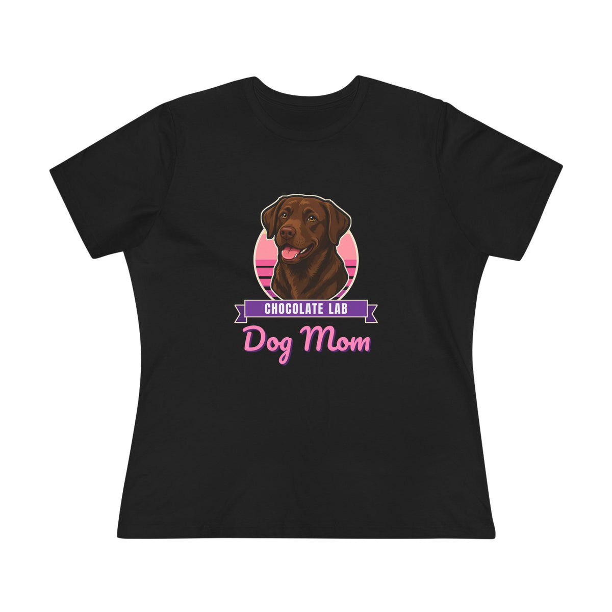 Chocolate Lab Dog Mom Women's Tee