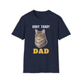 Gray Tabby Cat Dad Shirt