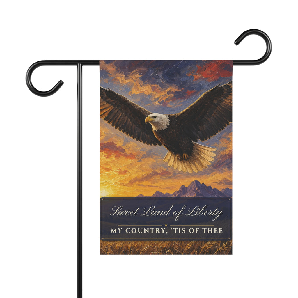 Sweet Land of Liberty garden flag – patriotic garden flag by Gifted Porch