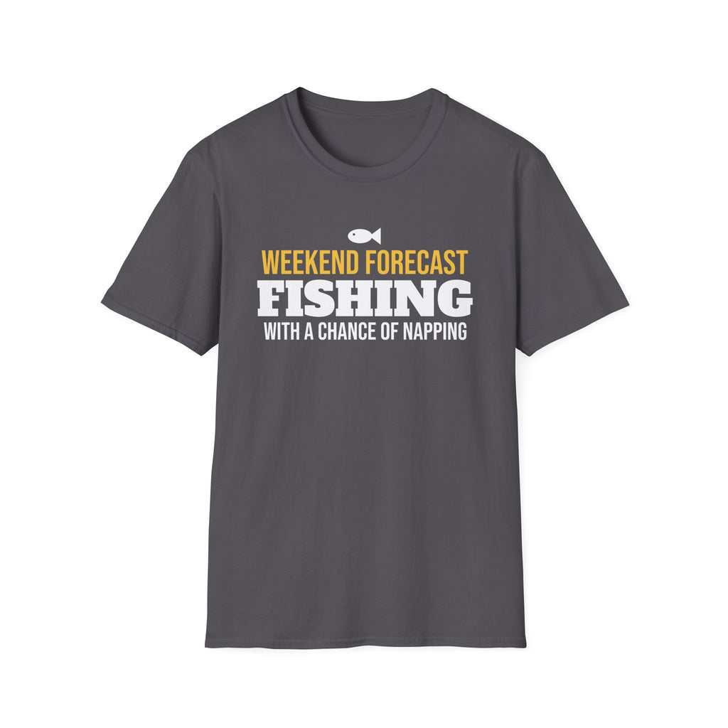 Weekend Forecast Fishing Chance Of Napping Funny Fisherman T-Shirt Gift – Gifted Porch