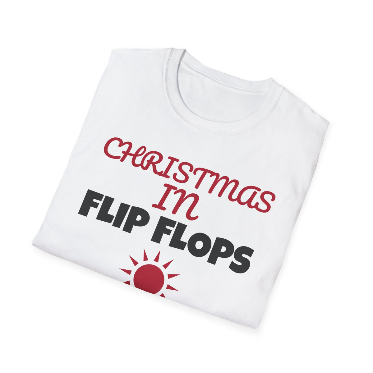 Christmas In Flip Flops Warm Weather Beach Christmas T-Shirt – Gifted Porch, view 7