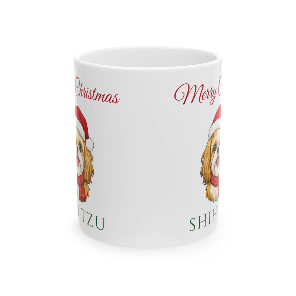 Shih Tzu Dog Christmas Mug