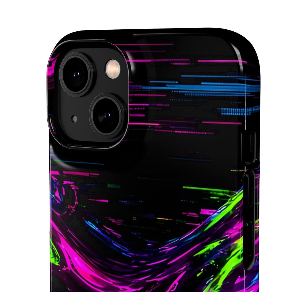 Glitch Wave Abstract Phone Case – unique art gift, photo 35