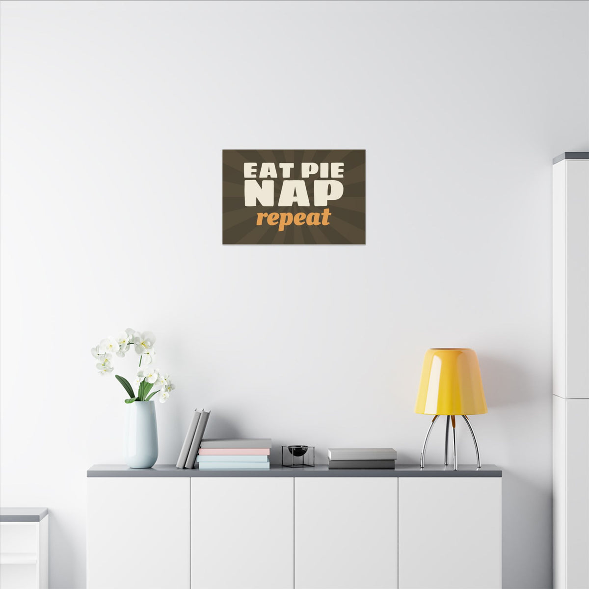 Eat Pie Nap Repeat Canvas