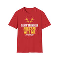 Santa's Reindeer Are Safe With Me Hunting T-Shirt – Gifted Porch, view 4