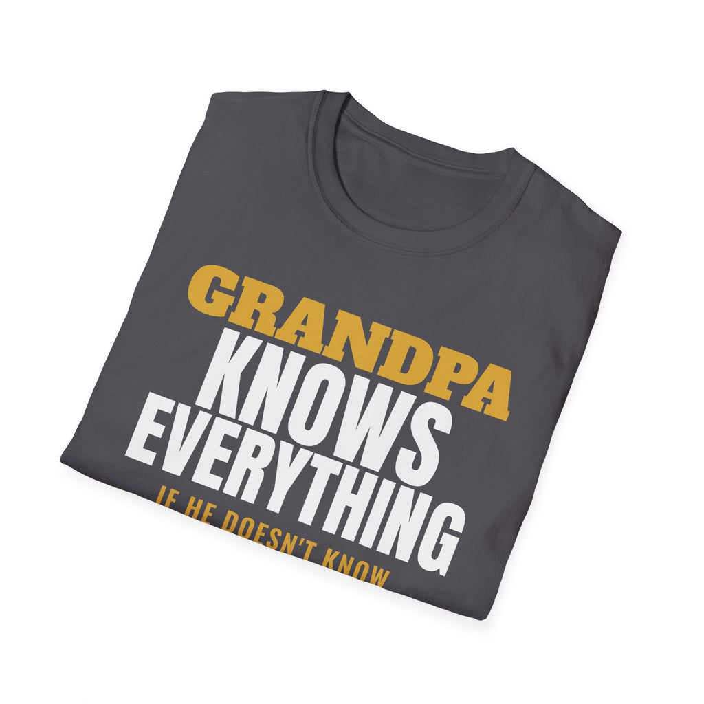 Grandpa Knows Everything Funny Grandpa T-Shirt Gift from Grandkids Fathers Day – Gifted Porch