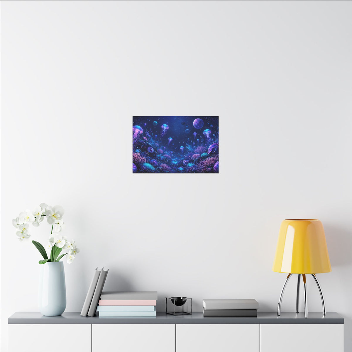 Cosmic Ocean Abstract Canvas Wall Art – unique art gift, photo 6