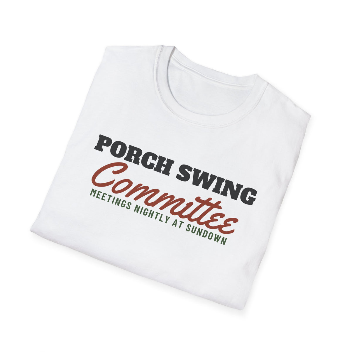 Porch Swing Committee Country T-Shirt – Gifted Porch, view 5