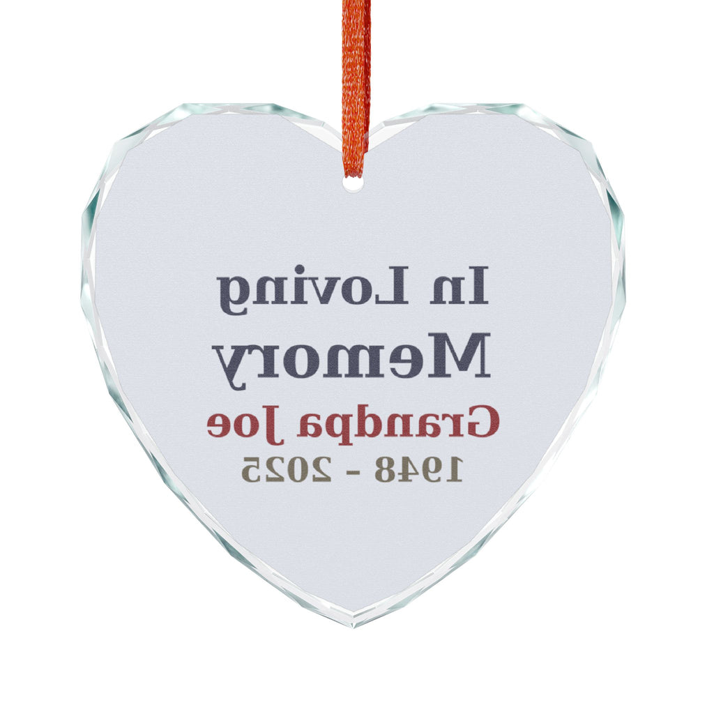 In Loving Memory Crystal Glass Ornament – memorial keepsake gift, photo 2