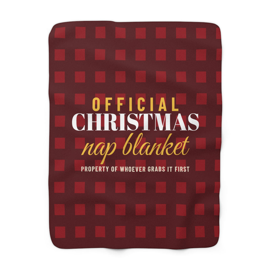Official Christmas Nap Blanket throw blanket – sherpa fleece throw blanket by Gifted Porch