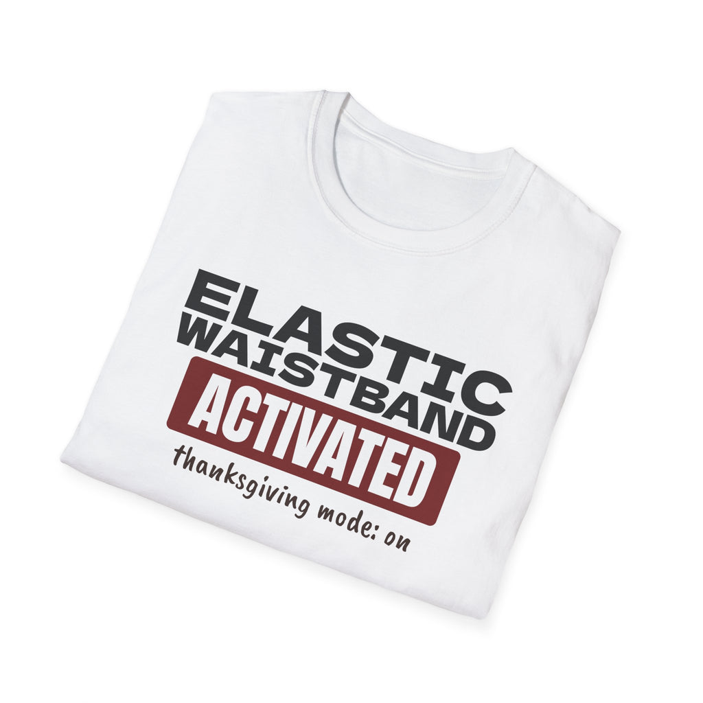 Elastic Waistband Activated Funny Thanksgiving T-Shirt – Gifted Porch, view 9