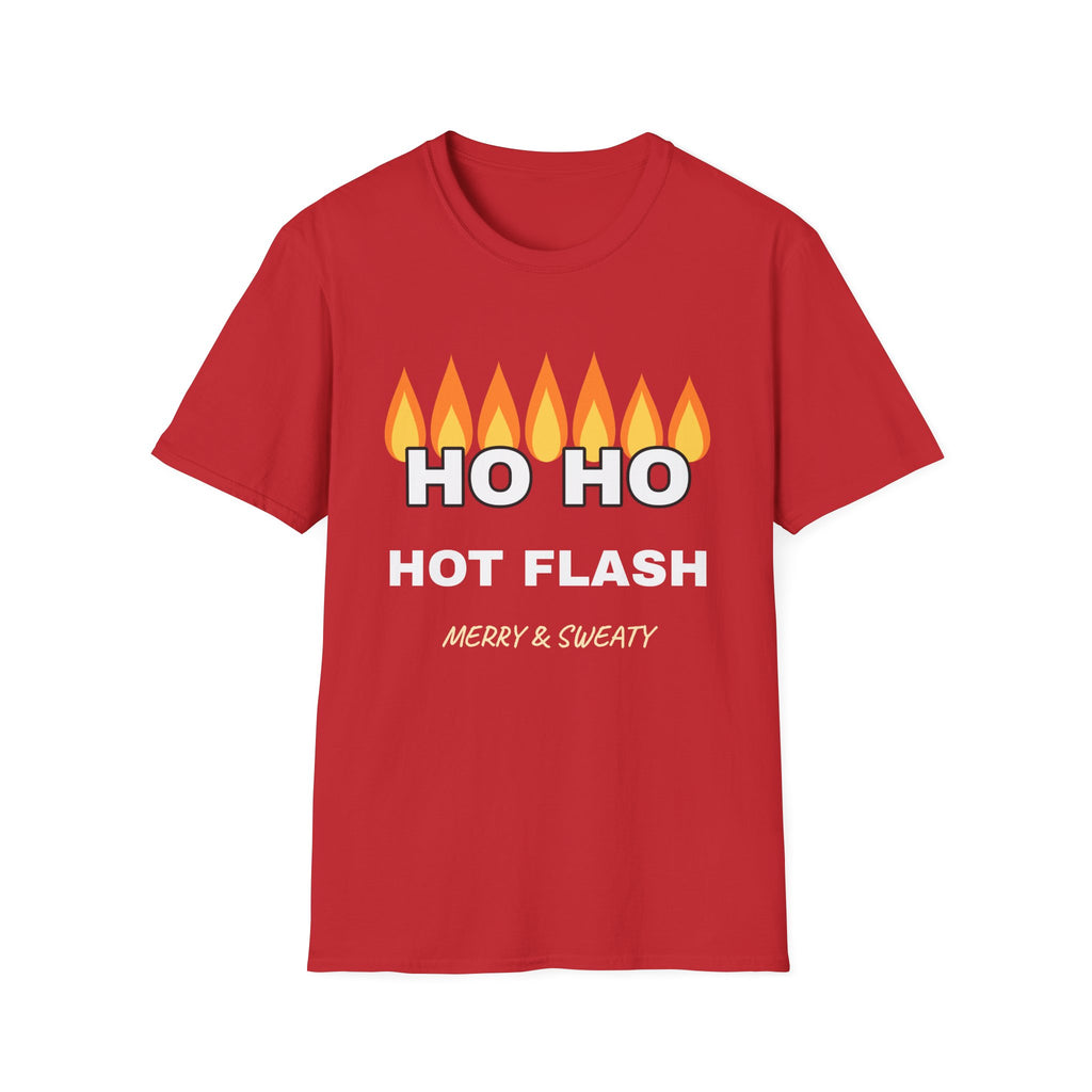 Ho Ho Hot Flash Funny Christmas T-Shirt – Gifted Porch, view 4