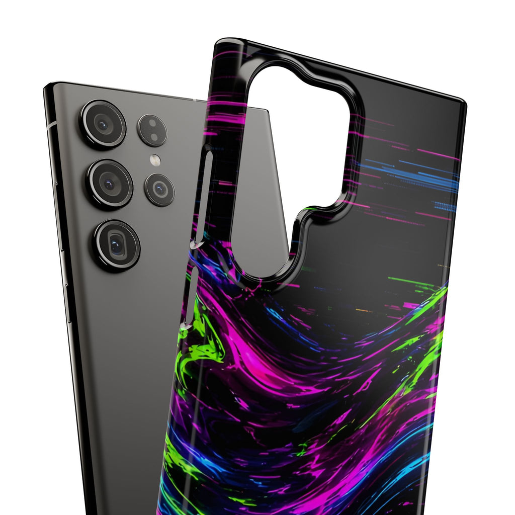 Glitch Wave Abstract Phone Case – unique art gift, photo 66