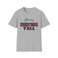 Merry Christmas Yall Buffalo Plaid Southern Country Christmas T-Shirt Unisex – Gifted Porch