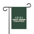 Cozy Cabin Christmas Garden Flag