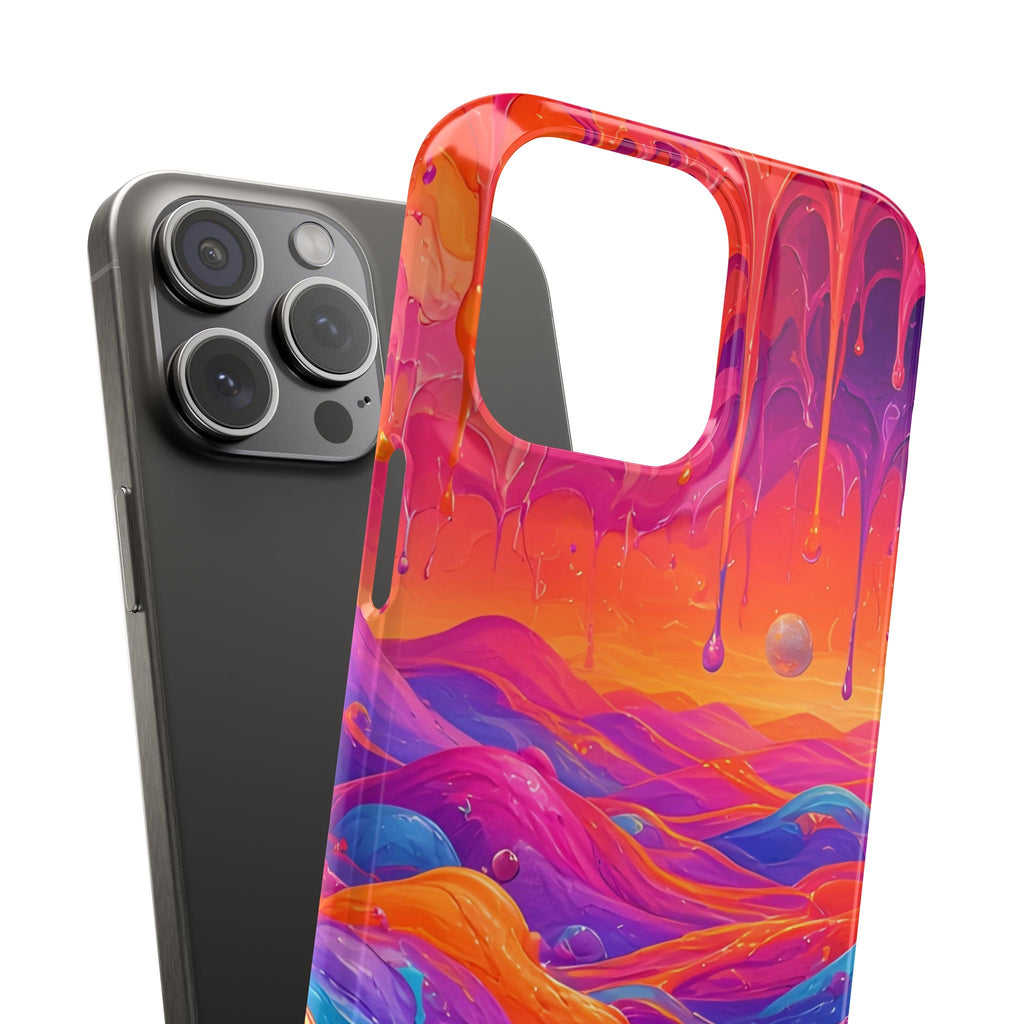 Melting Sunset Abstract Phone Case