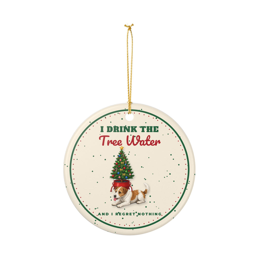 I Drink The Tree Water Funny Dog Christmas Ornament – Gifted Porch, view 4