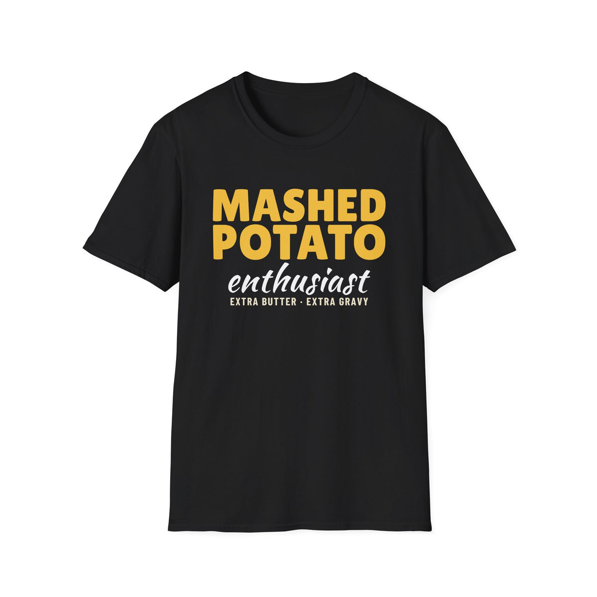 Mashed Potato Enthusiast Funny Thanksgiving T-Shirt – Gifted Porch, view 2