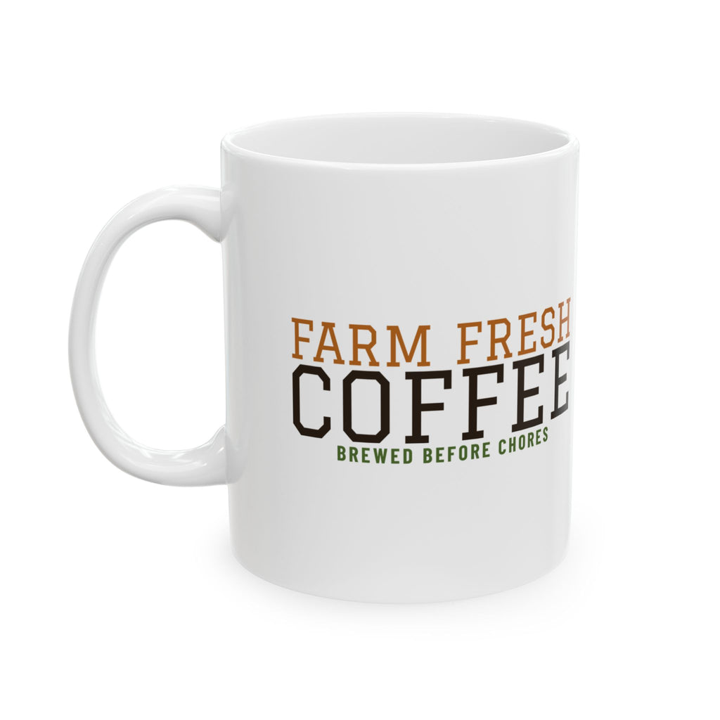 Farm Fresh Coffee Farmhouse Mug Country Kitchen Gift – Gifted Porch, view 1