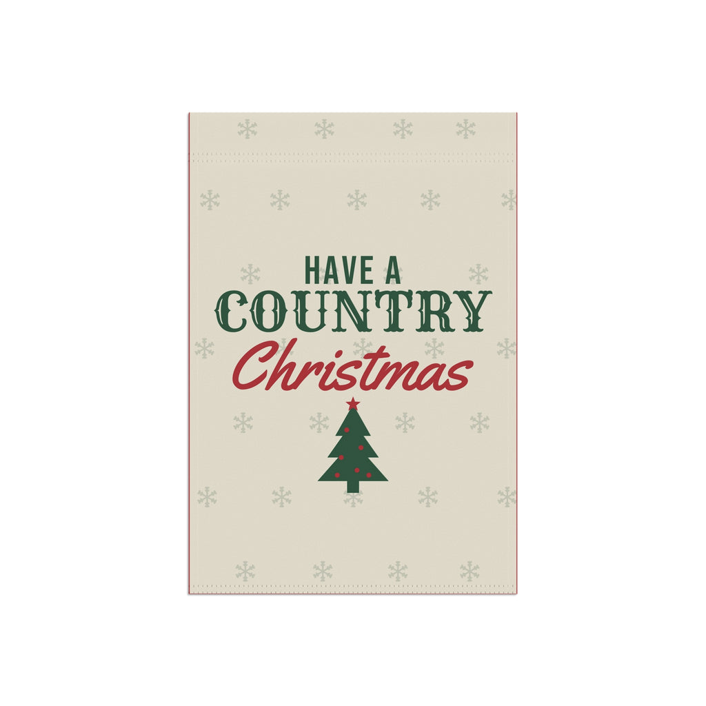 Country Christmas Garden Flag