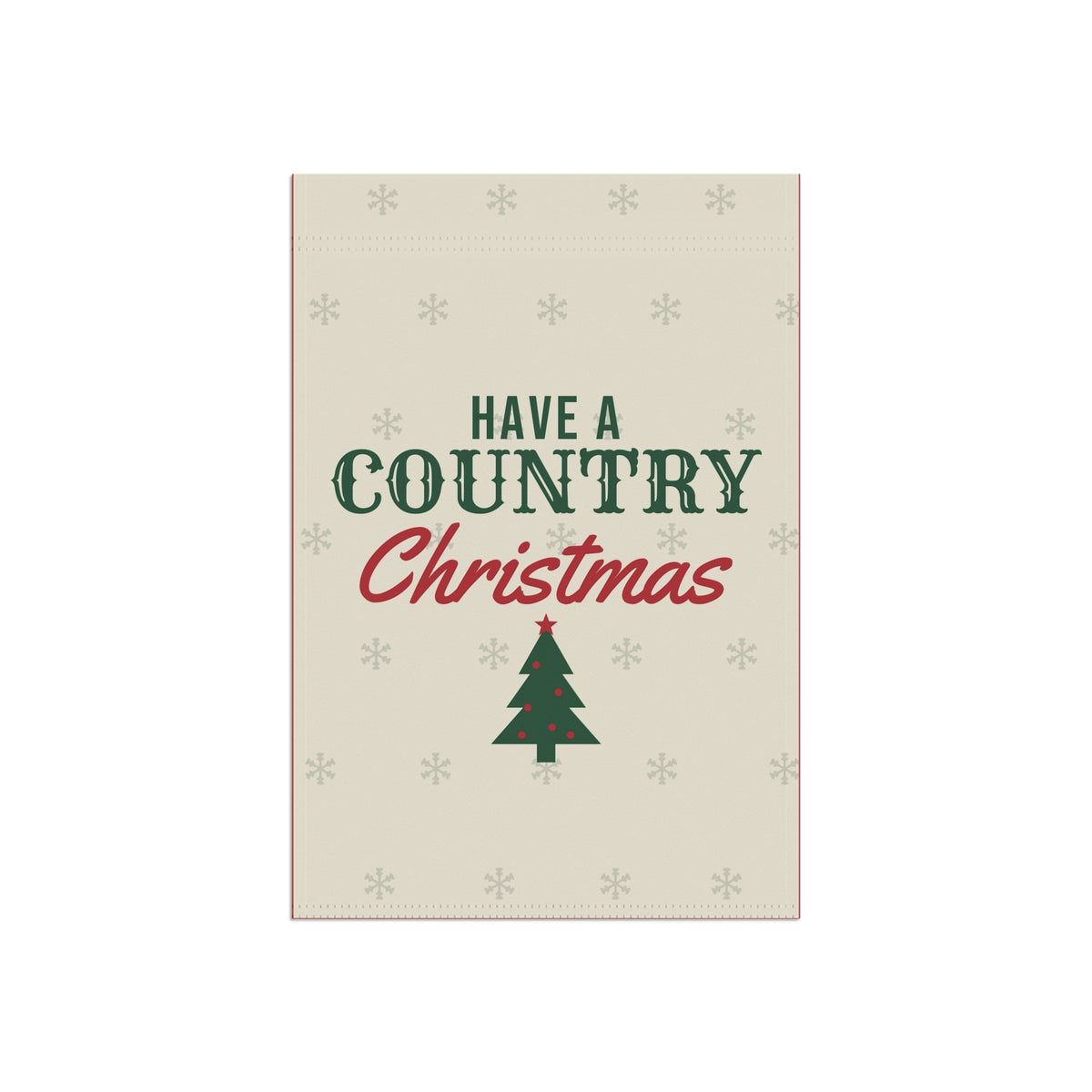Country Christmas Garden Flag