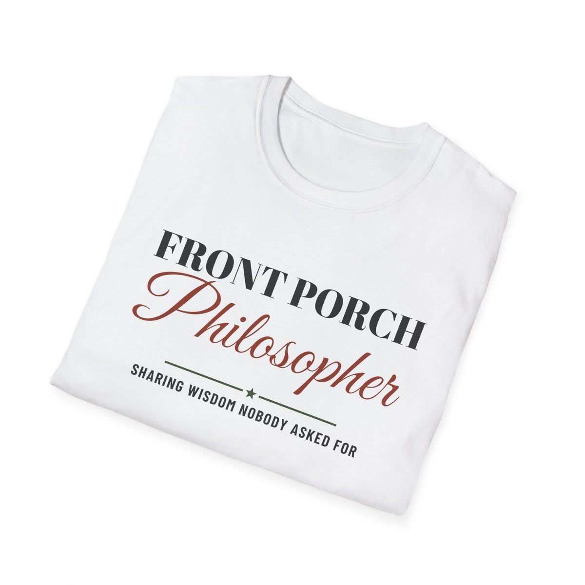 Front Porch Philosopher Funny Country T-Shirt – Gifted Porch, view 5