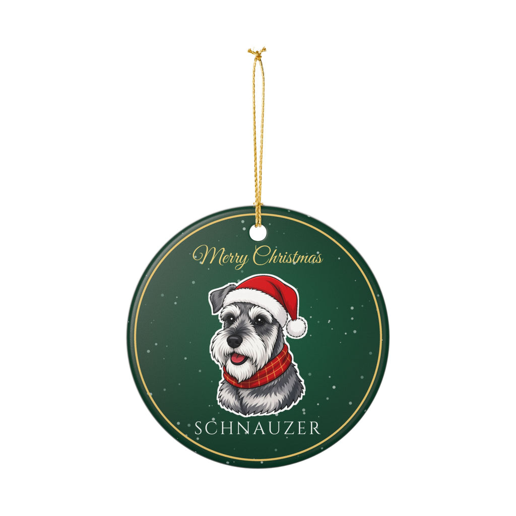 Miniature Schnauzer Dog Christmas Ornament