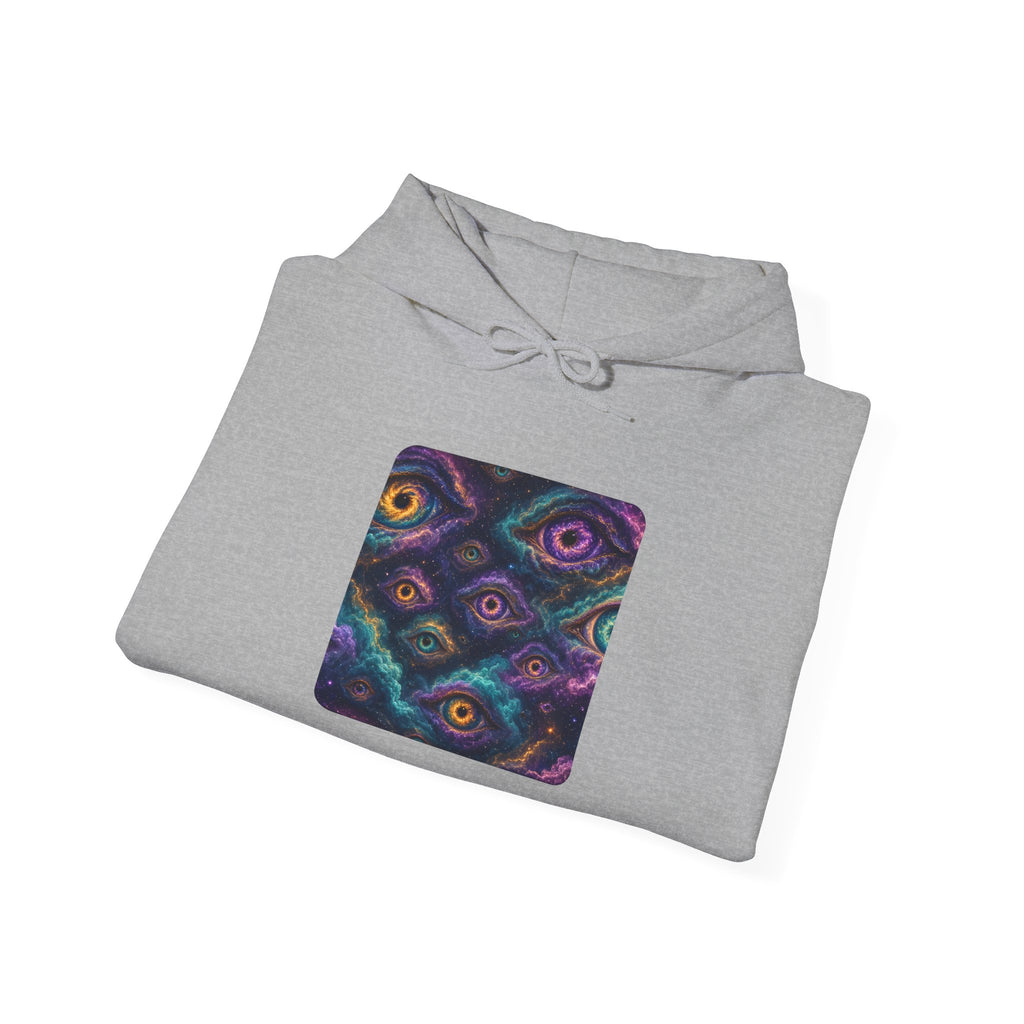 Cosmic Eyes Abstract Art Hoodie – unique art gift, photo 13