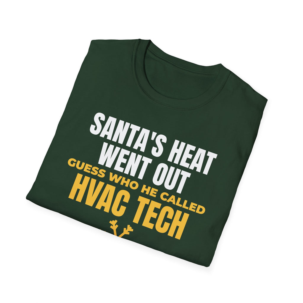 Santa's Heat Went Out Guess Who He Called HVAC T-Shirt – Gifted Porch, view 13