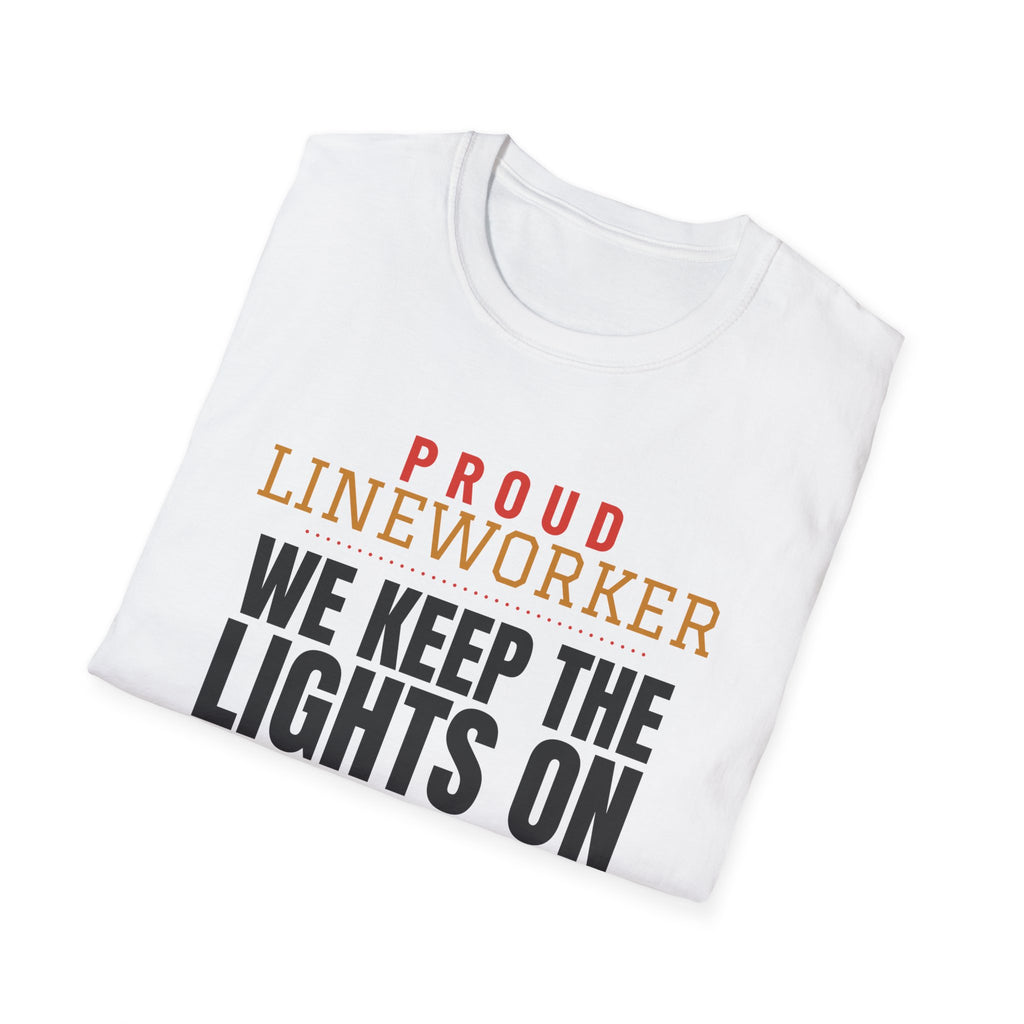 Lineworker We Keep The Lights On Funny Lineworker T-Shirt – Gifted Porch, view 5