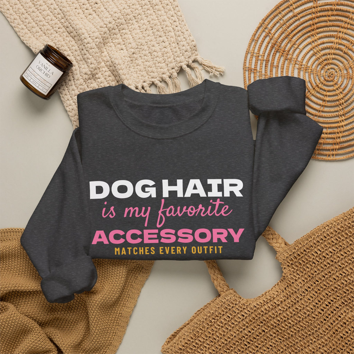 Dog Hair Is My Favorite Accessory Sweatshirt – Dog lover gift, photo 17