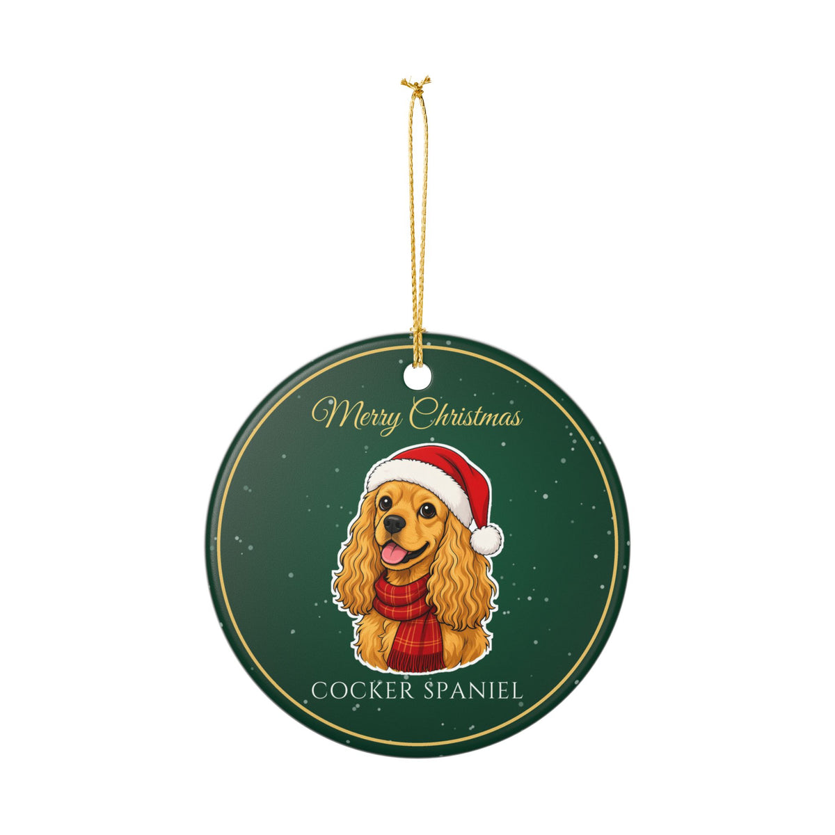 Cocker Spaniel Dog Christmas Ornament