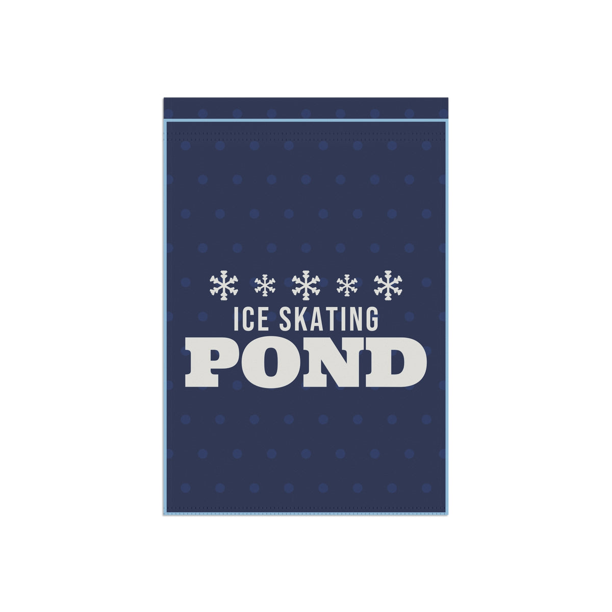 Ice Skating Pond Garden Flag
