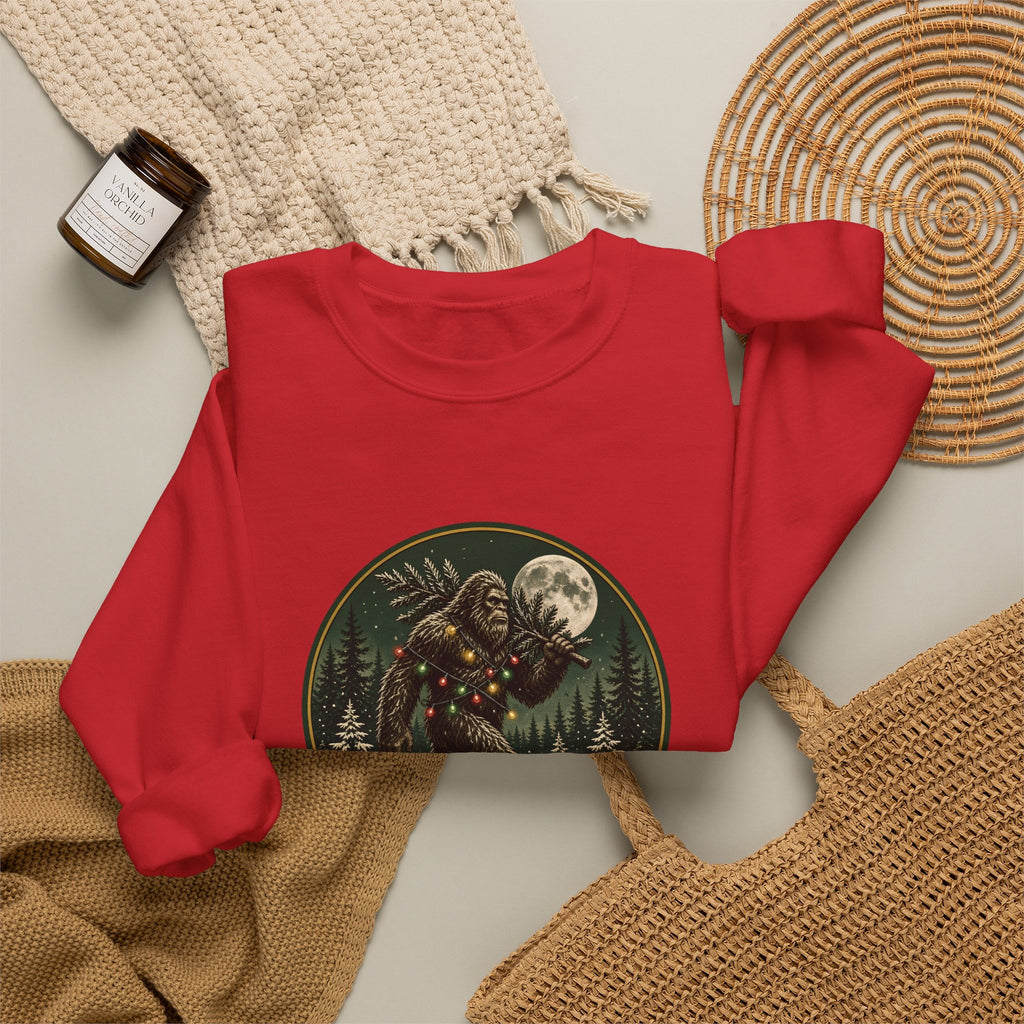 Deck The Woods Sasquatch Sweatshirt