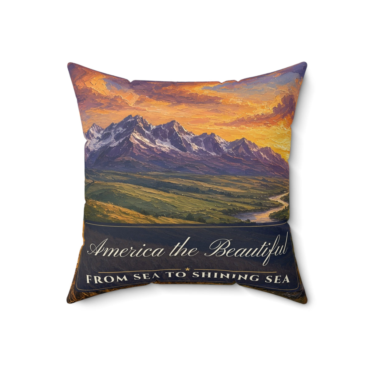 America the Beautiful Pillow