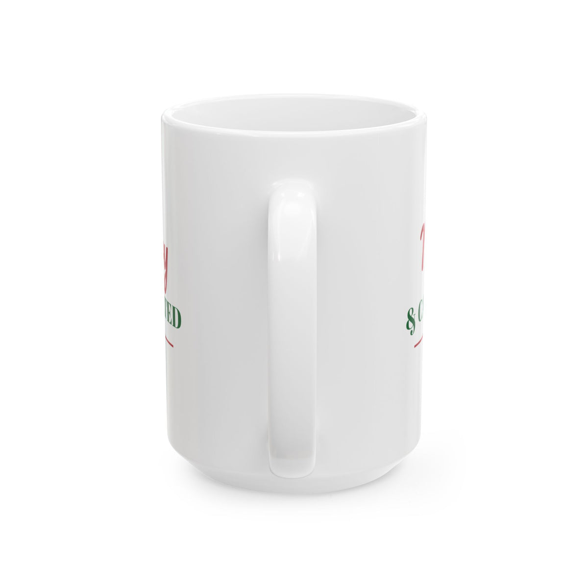Merry And Caffeinated Christmas Mug Holiday Coffee Gift – Gifted Porch, view 6