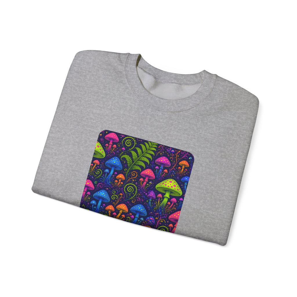 Trippy Mushroom Abstract Art Sweatshirt – unique art gift, photo 12