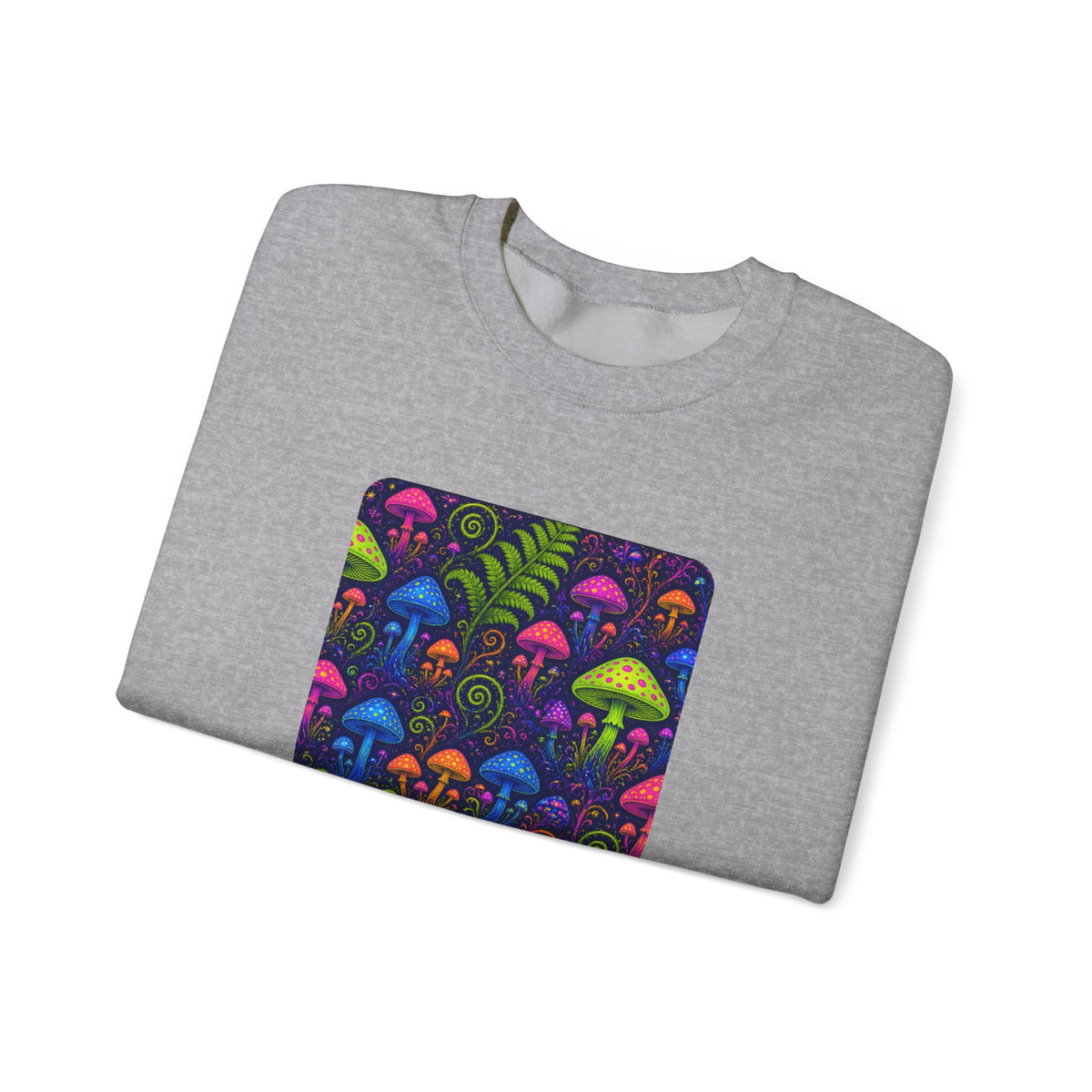 Trippy Mushroom Abstract Art Sweatshirt – unique art gift, photo 12
