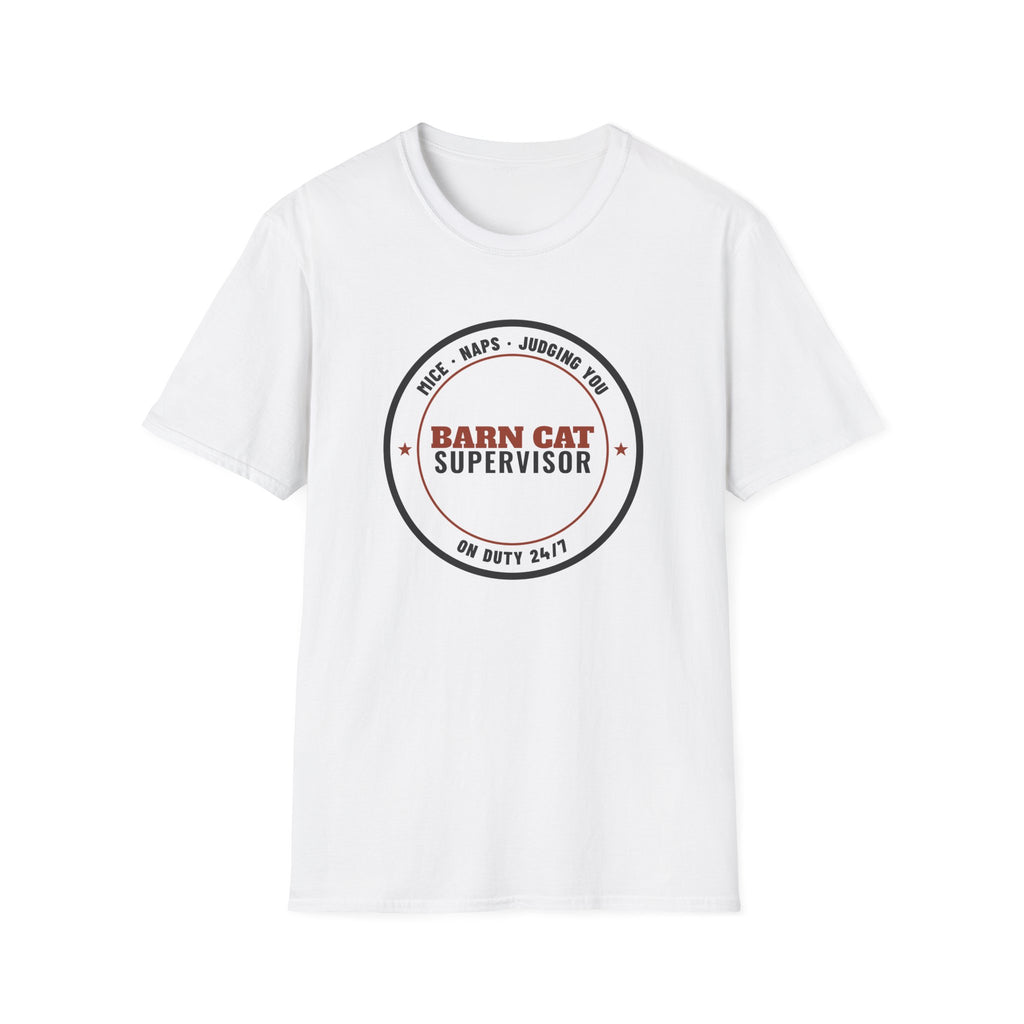 Barn Cat Supervisor Funny Cat T-Shirt – Gifted Porch, view 1