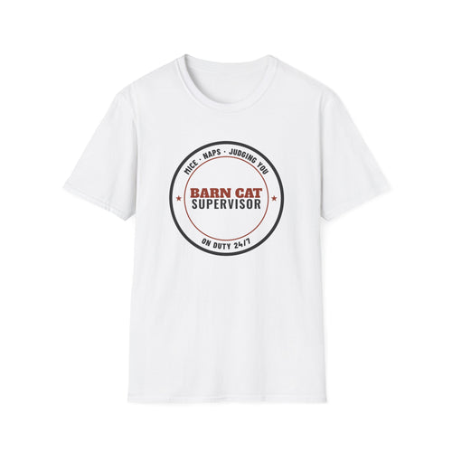 Barn Cat Supervisor Funny Cat T-Shirt – Gifted Porch, view 1