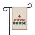 Gingerbread House Garden Flag