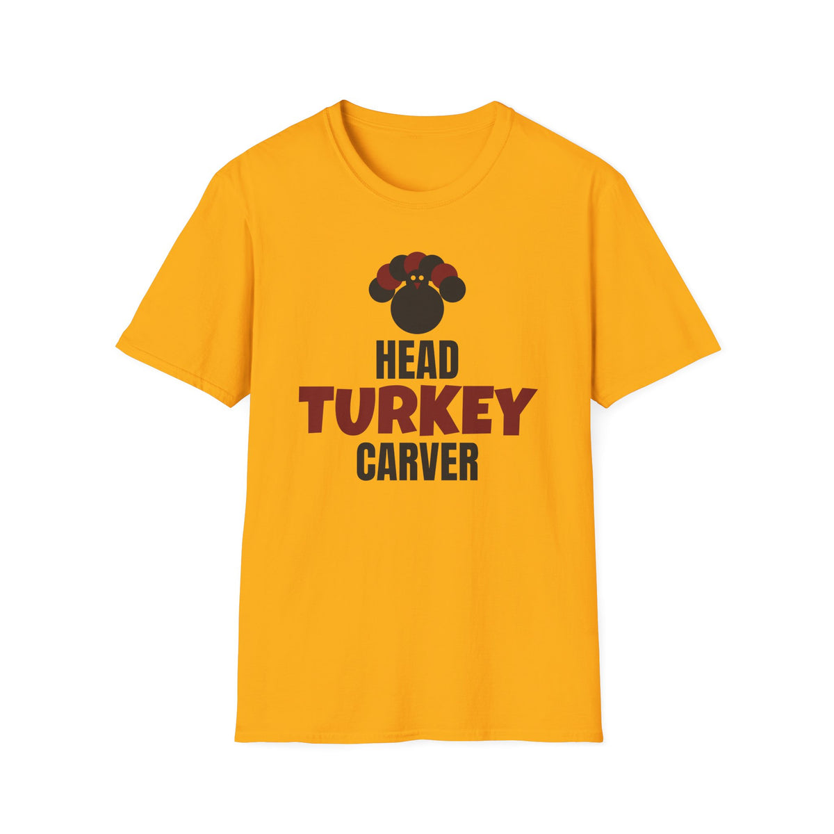 Head Turkey Carver Funny Thanksgiving T-Shirt – Gifted Porch, view 3