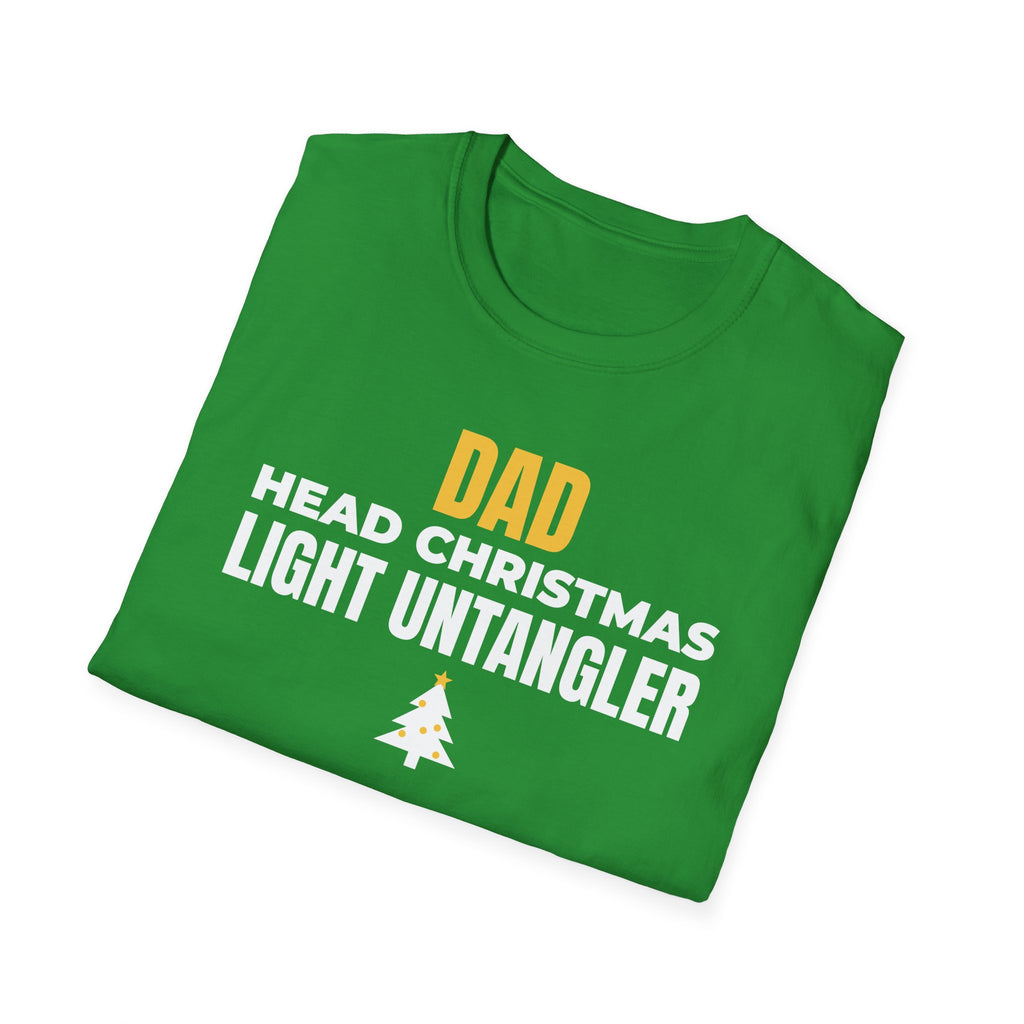 Dad Head Christmas Light Untangler Funny Christmas T-Shirt Gift For Dad Tee – Gifted Porch
