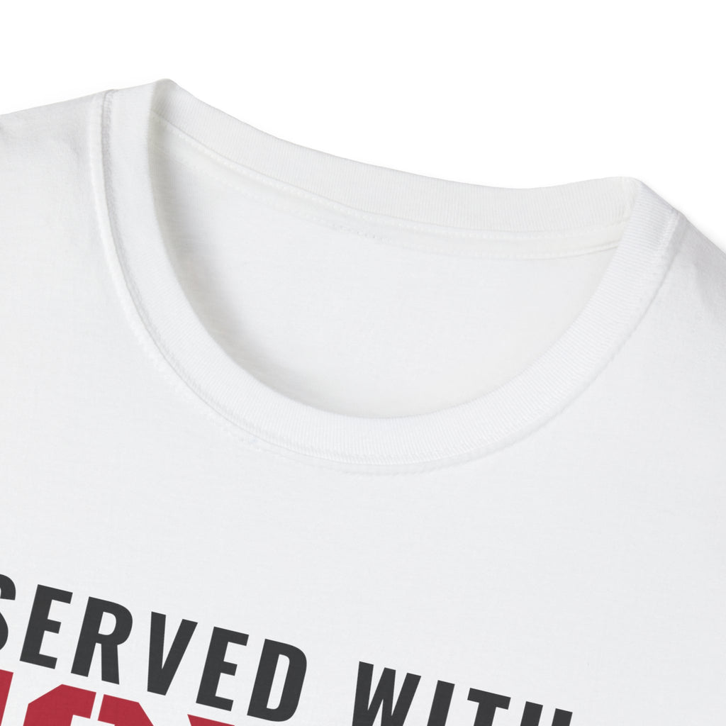 Served With Honor Retired With Snacks Funny Veteran T-Shirt – Gifted Porch, view 4