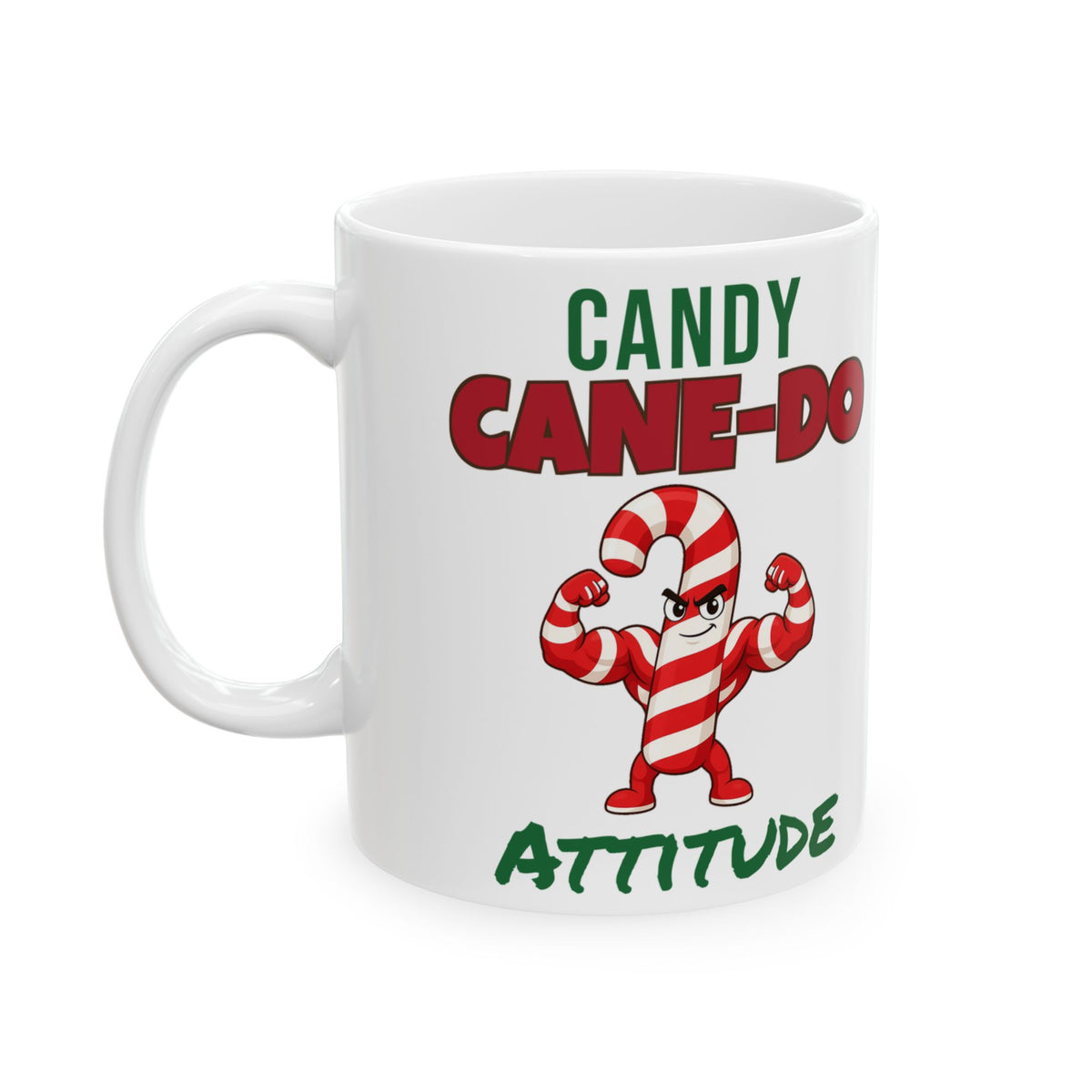 Candy Cane-Do Attitude Mug